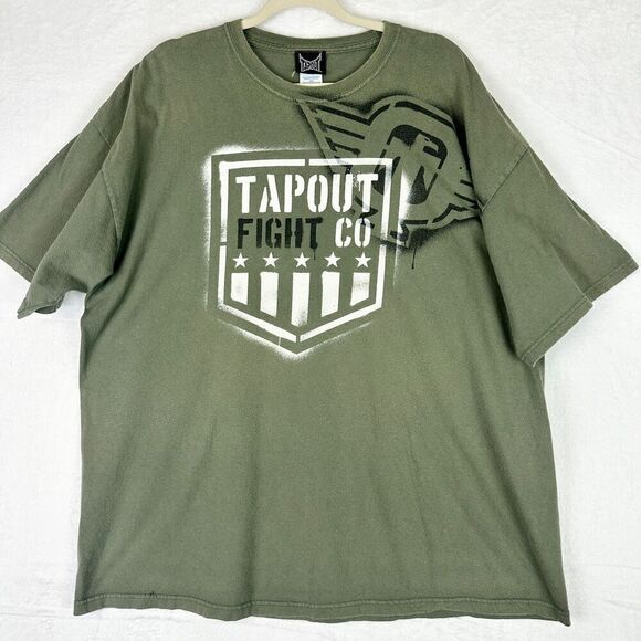 Tapout Vintage Y2K Tee Shirt Size XXL Green Jesse Pinkman UFC MMA - Picture 1 of 6